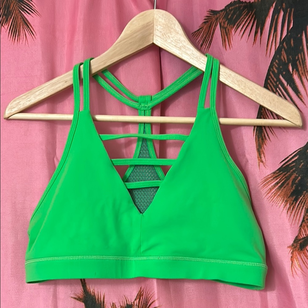 NWOT ZYIA Green Women's Grid Bra